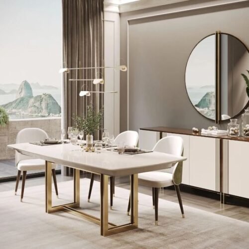 IMG-20250913-WA0025 White & Gold Dining Set with Buffet