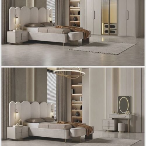 Modern Beige Luxury Bedroom Set