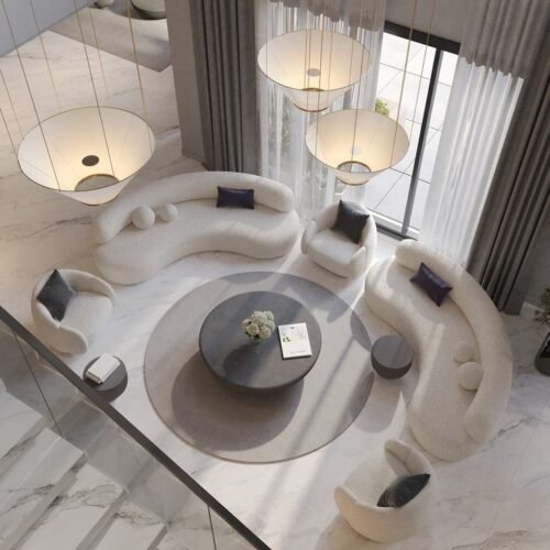 Modern Curved Lounge Set
