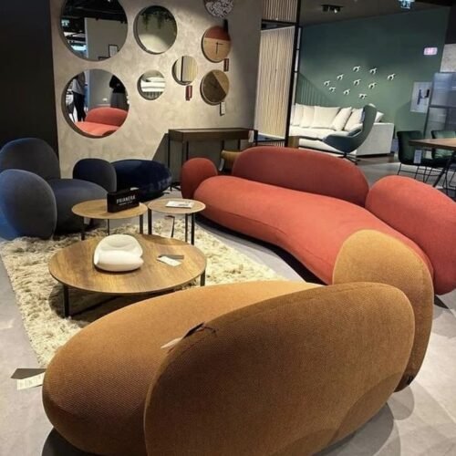 Modern Curved Duo Sofa Set