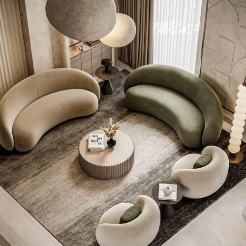 Curved Serenity Sofa Set