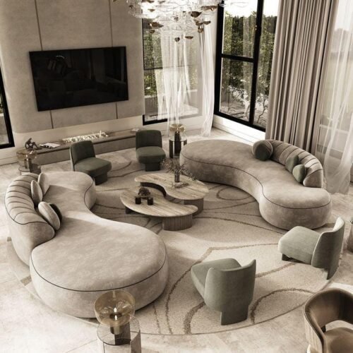 Grand Curve Sofa Ensemble