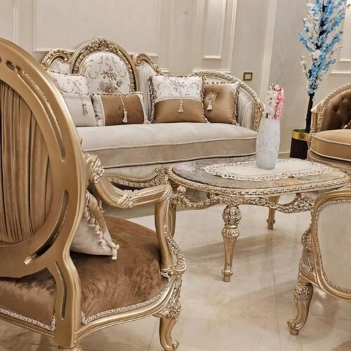 Velvet Elegance Classic Sofa Set