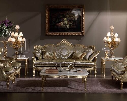 Imperial Velvet Living Set