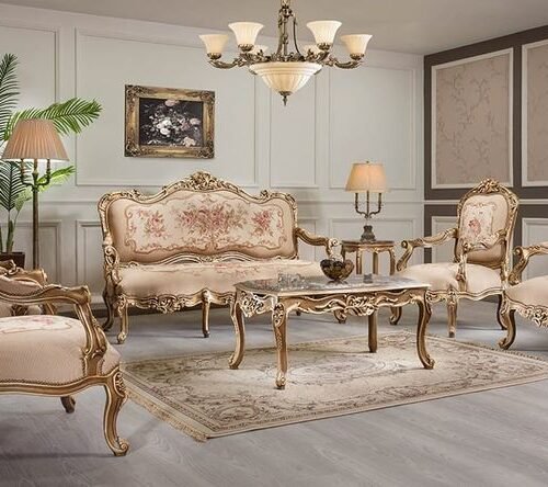 Royale Blush Living Set