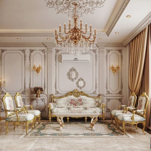 Royal Floral Living Set